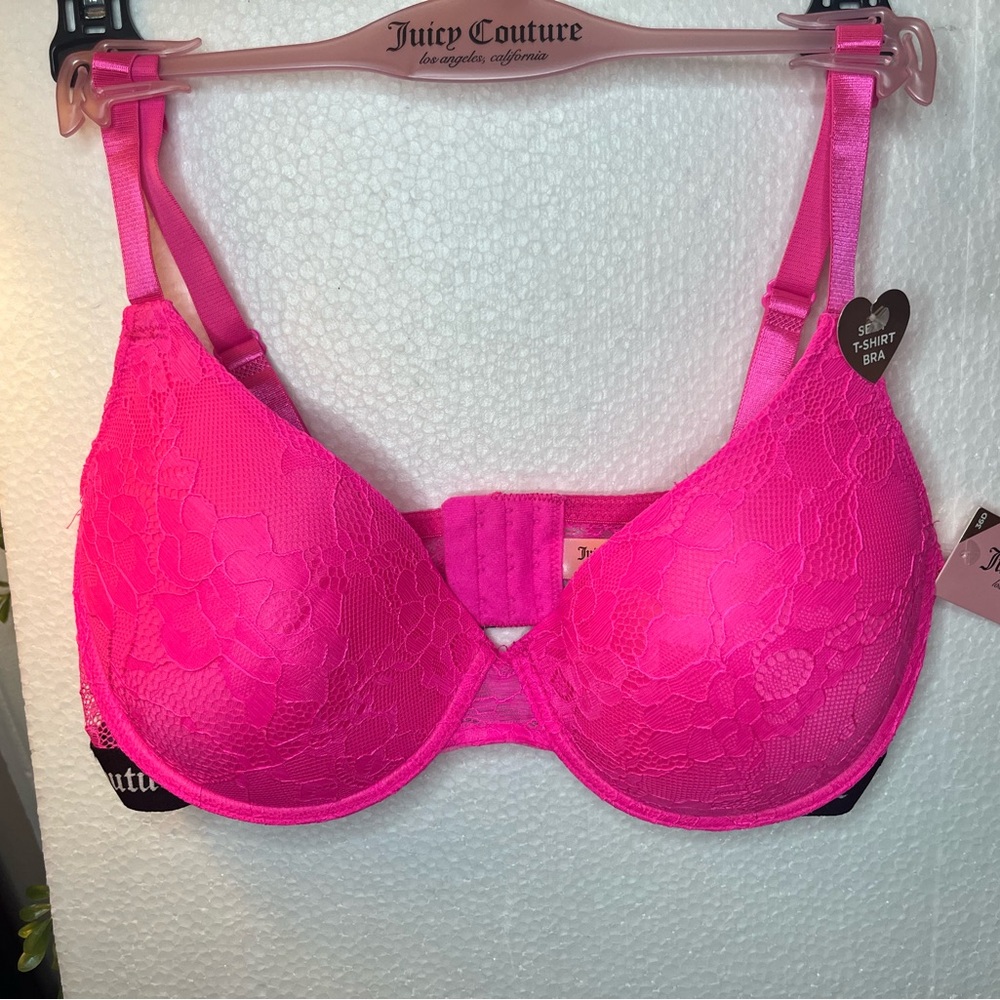 NEW Juicy Couture 36D Pink T shirt bra